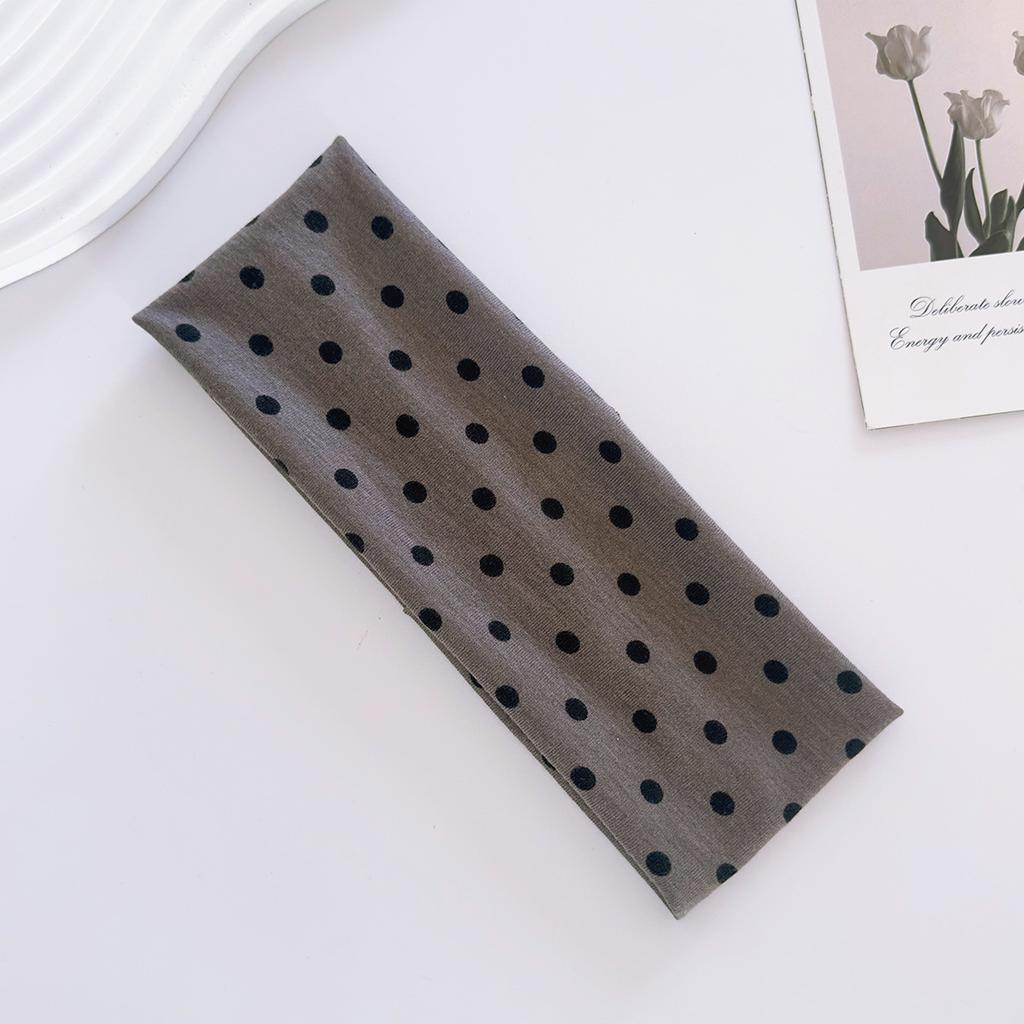 Dot Pattern Yoga Elastic Hair Band, Fashionable Makeup Headband Hair Accessory, Sports and Fitness Sweat-absorbing Headscarf