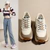 2025 Autumn New Casual Shoes Female Student Sports Running Shoes Ins Trendy Platform Korean Version Forrest Gump Shoes Female G6803