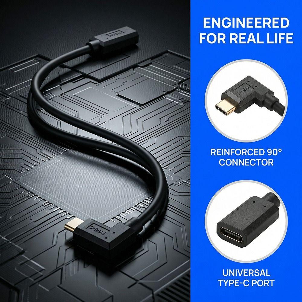 Прочный Plug and Play USB 3.1 Type-C кабель 30 см Быстрая передача USB C удлинитель Кабель-удлинитель Type-C Зарядка