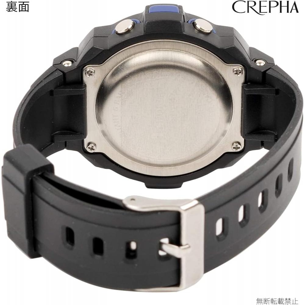 Мужские цифровые многофункциональные спортивные часы Crepha Синие tS D153 Bl