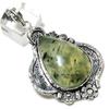 Prehnite Gemstone Handmade 925 Sterling Silver Gift Jewelry Pendant 2.60" Y1B50