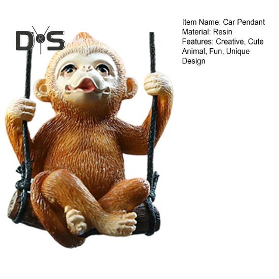 Креативный автомобильный кулон с милым животным, зеркало заднего вида, подвесной орнамент, новинка, автомобильный кулон для забавного облегчения