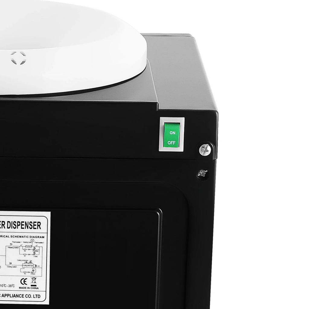 5 Gallon Water Dispenser, Top Loading Hot Cold Water Dispenser for 5 Gallon Bottle, Practiacal Freestanding for Home,Office