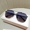 High Definition Sunglasses Men'S Gradual Change Of Color Metal Frame Sunglasses Women'S Uv Protection Sunglasses