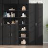 VidaXL Highboard Black 45x41x185 Cm Engineered Wood, Sideboard, Storage Cabinet, High Cabinet, Cabinet, Cupboard 3281674