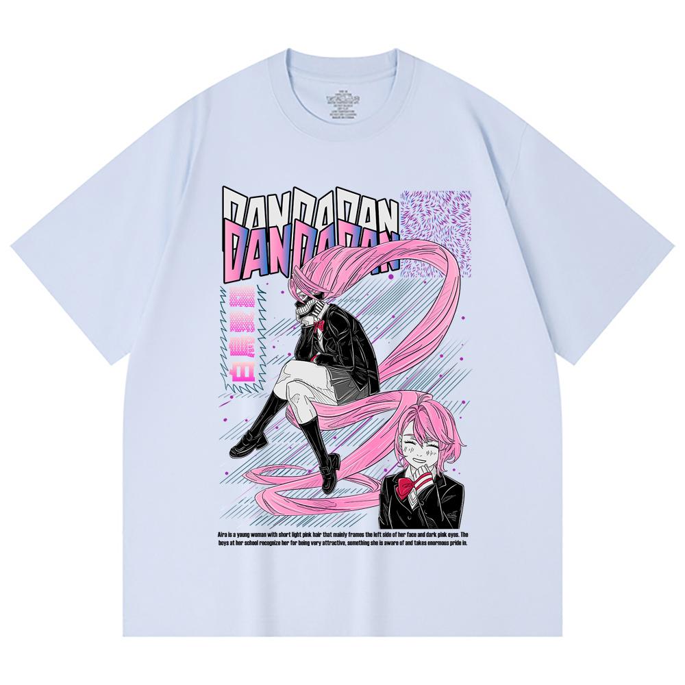 230 Gsm 100% Cotton Dandadan V2 Aira Print Unisex Heavy Cotton T Shirt