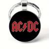 1PC AC/DC 1975 Rock & Roll Glam Style Keychain Durable DIY Car Keyring Accessories Souvenir Gift for Men Woman