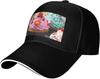 Cupcake Print Baseball Cap Polyester Adjustable Casual Summer Sun Protection Dad Hat