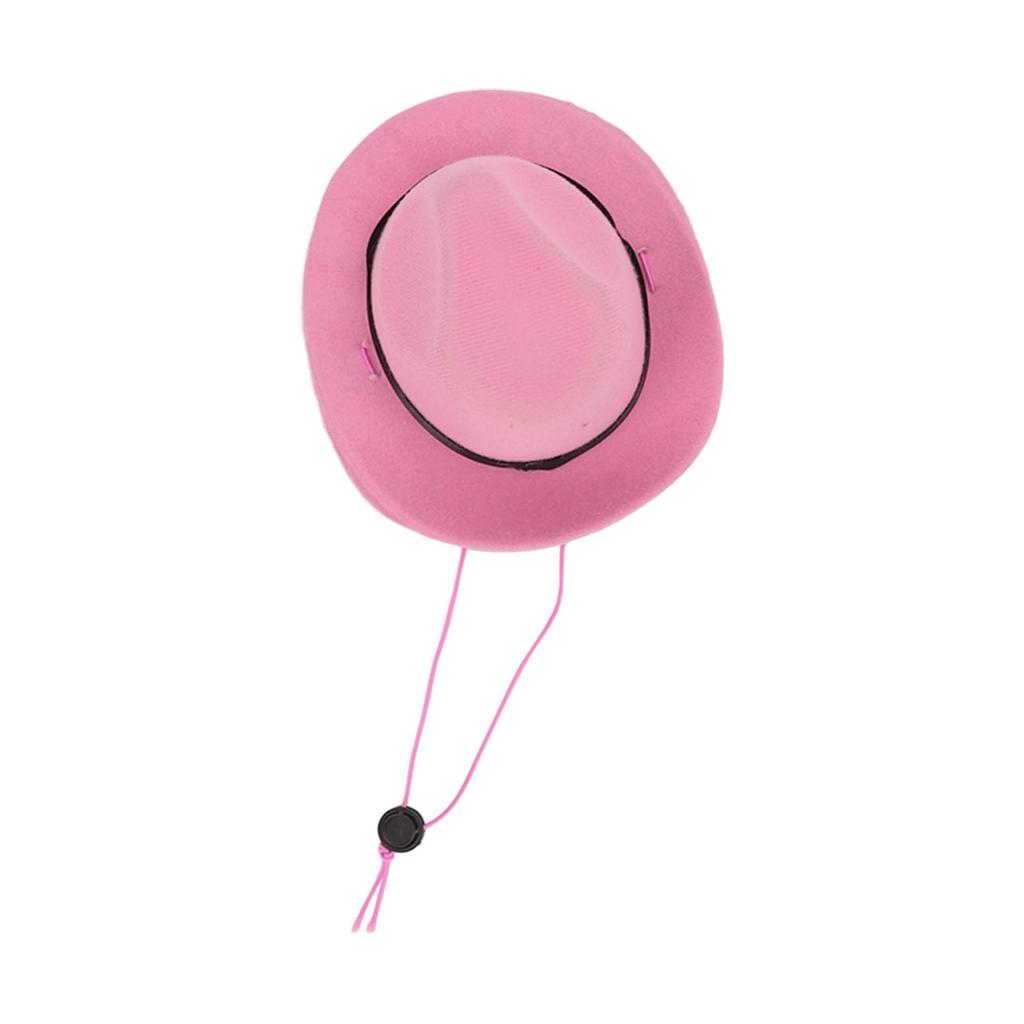 Pet Cowboy Hat Cute Funny Cowboy Dog Hat for Cats Dogs Party Festival Daily WearingPink