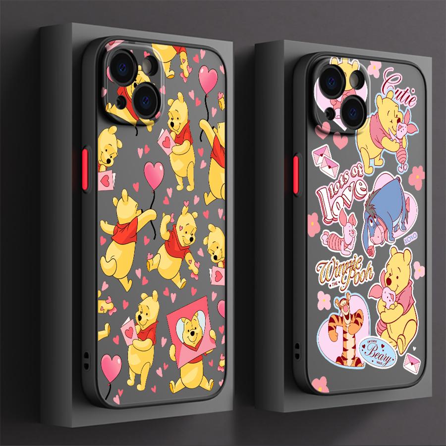 Winnie The Pooh Back Phone Cover Case for iPhone 17 Pro Max 17e 13 Mini 12 Air 7 8 SE 15 XS XR 16 Plus 14 11