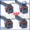 26 Pin Auto ECU Computer Connector Oil Gas Electrical Plug 3-1437290-7 3-1437290-8 1473416-1 1473416-2 With 30cm or 200cm Wires