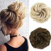 Synthetic Bun Extensions Curly Messy Bun Hair Bands Scrunchies Elegant Chignons Holiday Party Hairpiece for Women