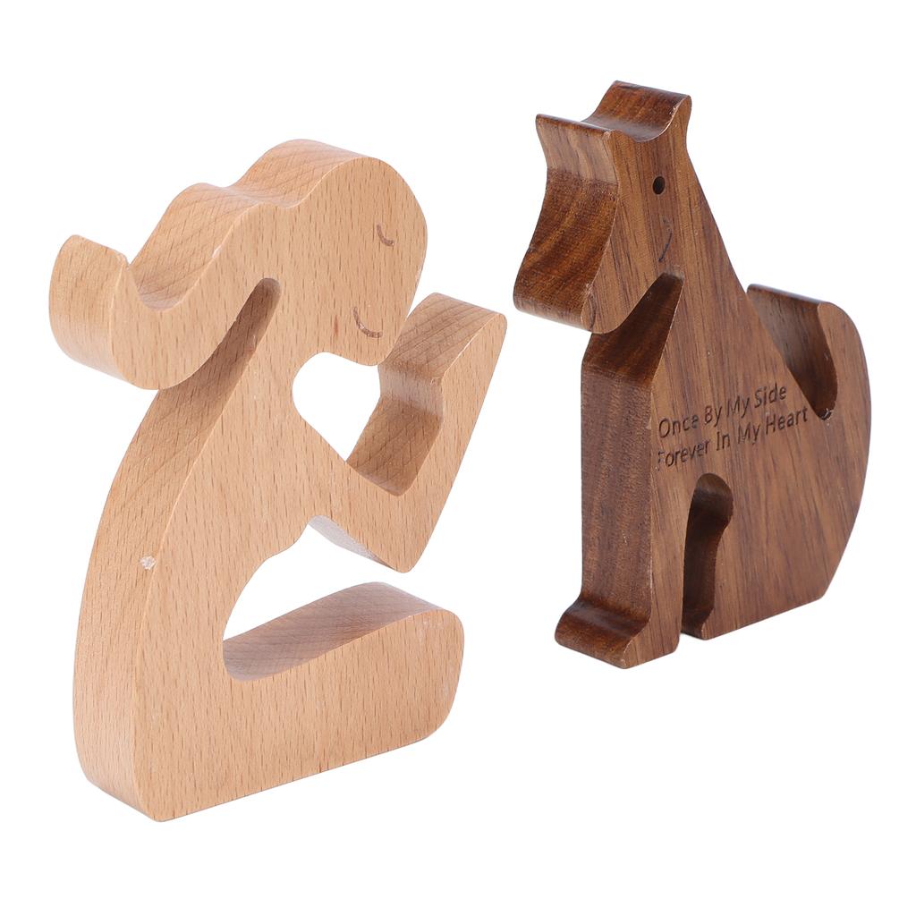 Подарки в память о собаке в связи с потерей питомца, соболезнования, воспоминания, сочувствие, деревянные украшения, тип А 14x10,5x2 см