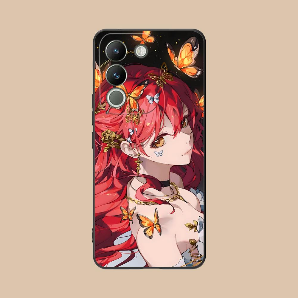 HSR Himeko Матовый ТПУ Чехол для Мобильного Телефона для VIVO V60 V50 V40 V30 V29 V27 V25 V23 Pro Lite 5G Цветной Печатный Чехол