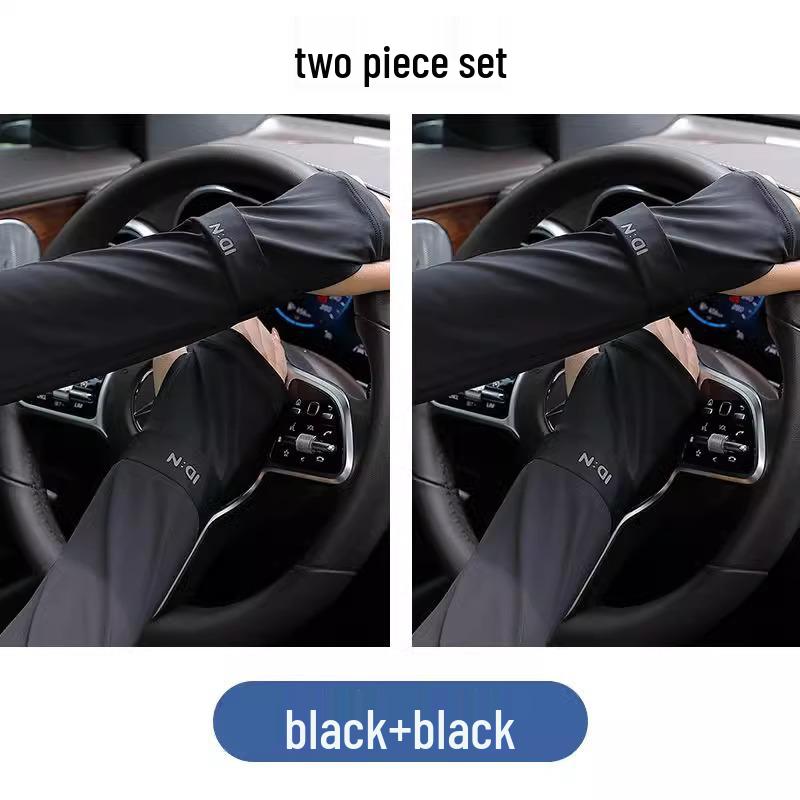 Plus Size Breathable Summer UV Protection Cycling Arm Sleeves - Lightweight & Loose Fit