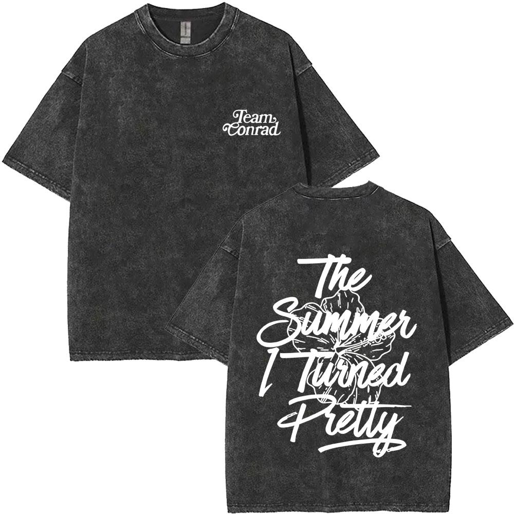 Washed Vintage TV Play The Summer I Turned Pretty Team Jeremiah Cousins Beach Tshirt Men Women Casual Cotton Crewneck T Shirt
