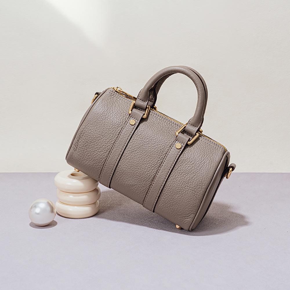 Boston Pillow Bag, A Niche Design, Top-grain Leather Retro Style Handbag, High-end, Fashionable and Versatile Crossbody Bag