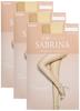 Sabrina Stockings of No Natural (Set 3) - Through, Beautiful, Seams, Run-Resistant, SB515, Women's, Beige, M-L