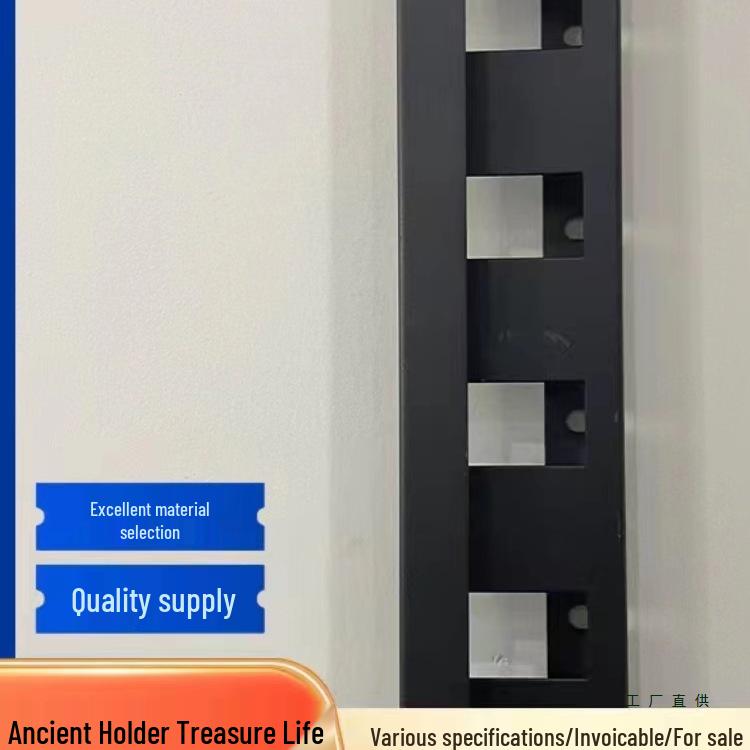 Wall-Mounted Seamless Tile Display Rack - Edge-Banding, Perforated, Edge-Trimming, Vertical Locking Stand for Ceramic Floor Tile Samples