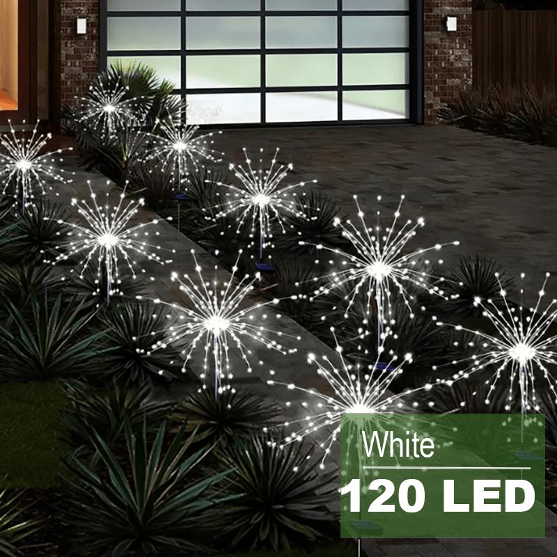 Садовые светодиодные светильники на солнечных батареях - 8 режимов освещения, красочные декоративные светильники, меняющие цвет, энергосбережение, садовое освещение, стильный дизайн, прочная конструкция