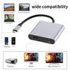 USB-C концентратор 4-в-1 с двойным HDMI-адаптером для MacBook
