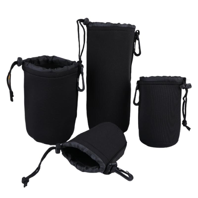 Camera Lens Cover Neoprene Lens Bag Waterproof Soft Camera Lens Pouch Shockproof Camera Lens Bag For Most Digital Slr Camera