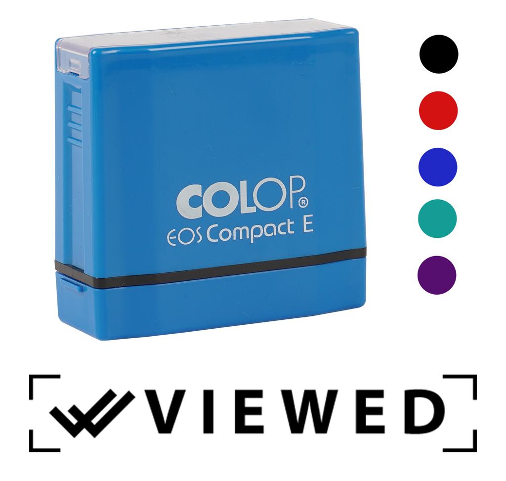 Printtoo Просмотренный резиновый штамп с самоклеящейся краской, готовый к печати офисный штамп - канцелярские принадлежности для домашнего офиса, черный - 42 x 9