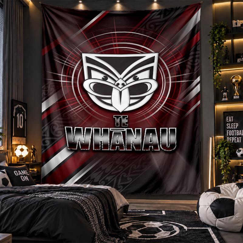 Wall Hanging Tapestry Wigan Warriors Print Cloth for Living Room Bedroom Home Decor