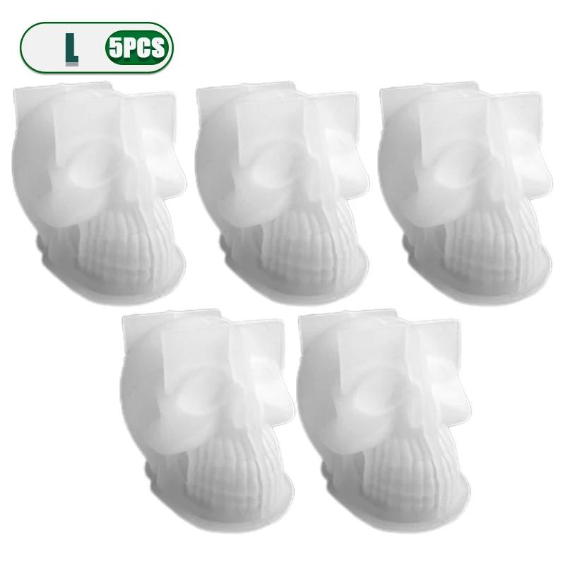 1-10 шт. Хэллоуин Череп Силиконовая форма DIY Мыло ручной работы Свеча Смола Форма Креативный Ужас Декор для Праздничного подарка Материалы для рукоделия