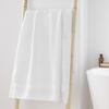 Serviette ou drap de douche - Elegante - 70 x 130 cm - 100% coton - 600 gr/cm² - Blanc