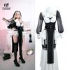 Nun Cosplay Costume Women Uniform Set-party Halloween Outfit Adult Nun Dress Black Apparel Masquerade Show Costumes