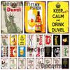 [ Mike86 ] Duvel Бельгия ПИВО Металлическая жестяная табличка Настенная табличка Ретро Винный постер Живопись Паб Декорация LTA-2032 20*30 СМ