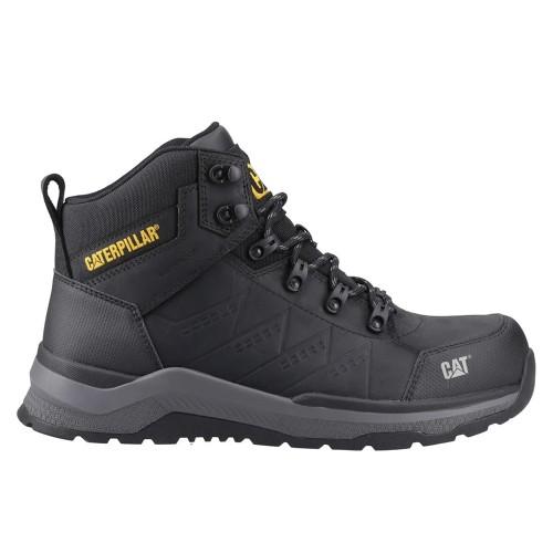 Caterpillar Mens Inductor Leather Mid Cut Safety Boots