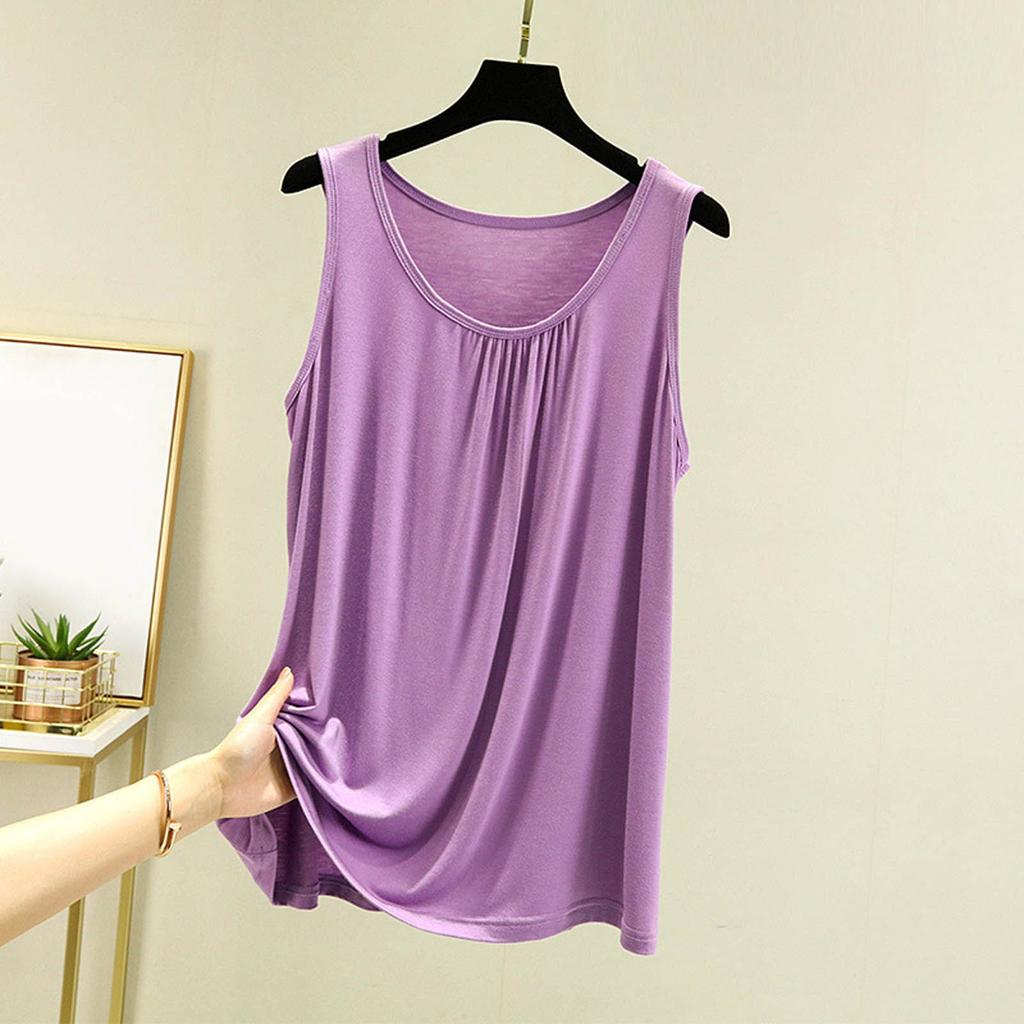 Женский свободный повседневный и удобный летний внутренний длинный однотонный базовый жилет
