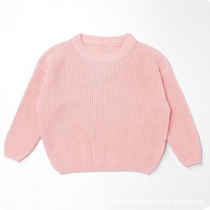 Baby Sweater Autumn/winter Base Long Sleeved Baby Pullover Knitted Sweater