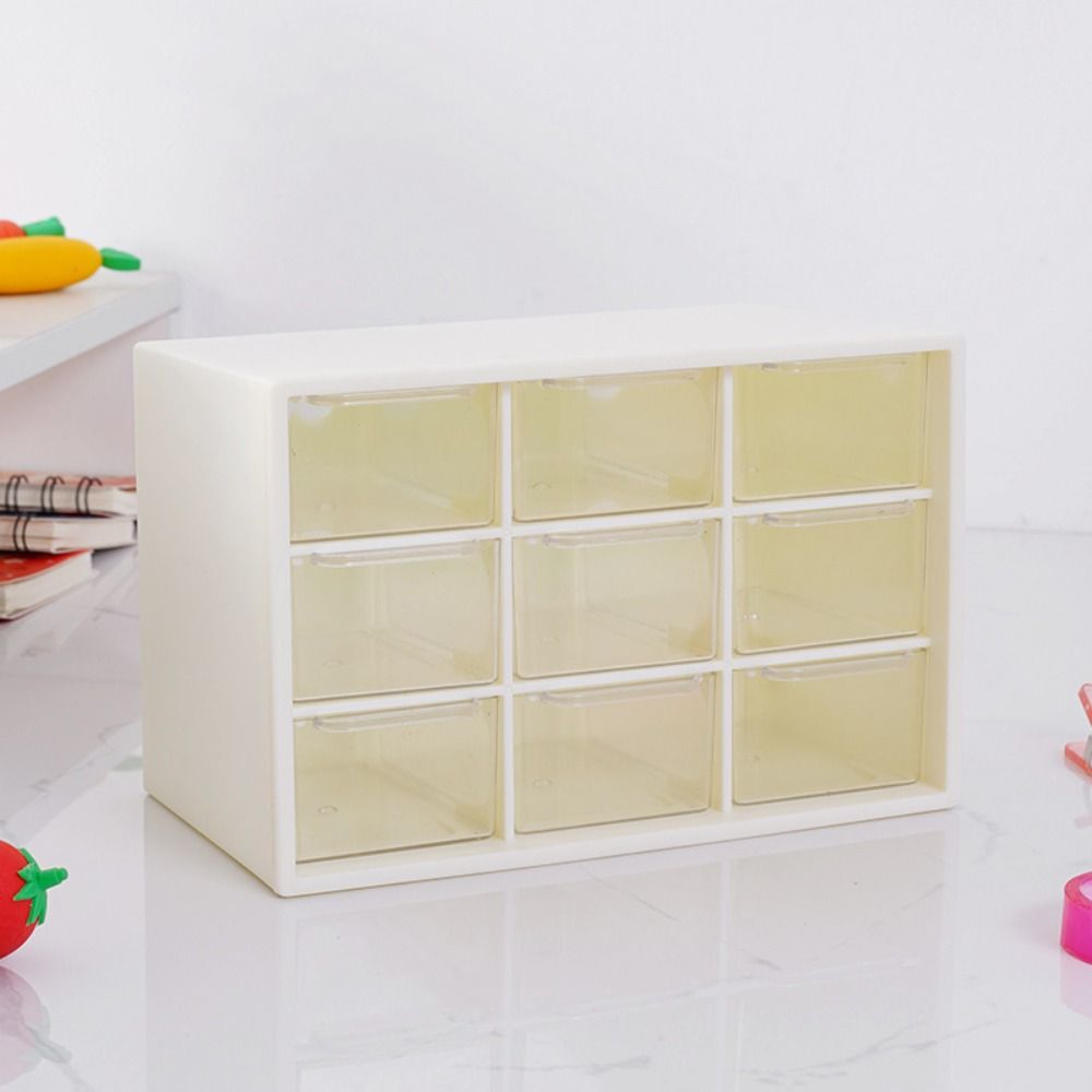 Прозрачный 9-секционный органайзер настенный небольшой ящик разделенный на части ящик для хранения всякой всячины настольный