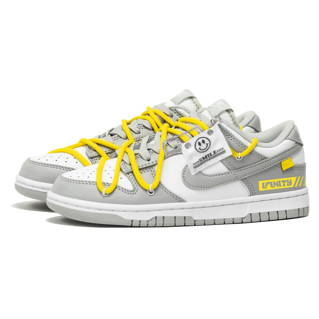Nike Dunk Smoke Alarm Abrasion Resistant Low top Skateboard Shoes Unisex Gray DD1391-103(Team34- )