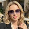 Женские безрамные солнцезащитные очки: Защита от солнца и универсальный стиль, европейский и американский дизайн