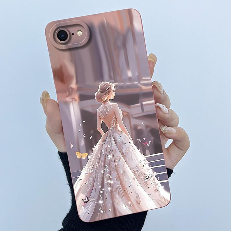 Чехол для iPhone 7 8 Plus Чехол-накладка с рисунком кошки и панды Для iPhone SE Полная защита Жидкий силикон Защитные чехлы Для iPhone7 iPhone8