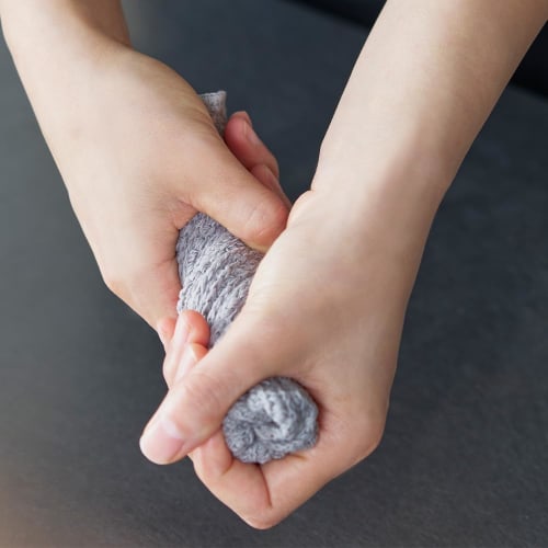 h concept ash tag Daifukin DH-090-GY1 Heavyweight 100% Cotton Dish Cloth, Quick-Drying, Scrape-Away, 340 x 170mm, Made in Japan