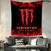 Настенный гобелен Monster Energy Эстетичный настенный подвес Тканевое одеяло с принтом Декоративные гобелены для спальни гостиной Домашний декор