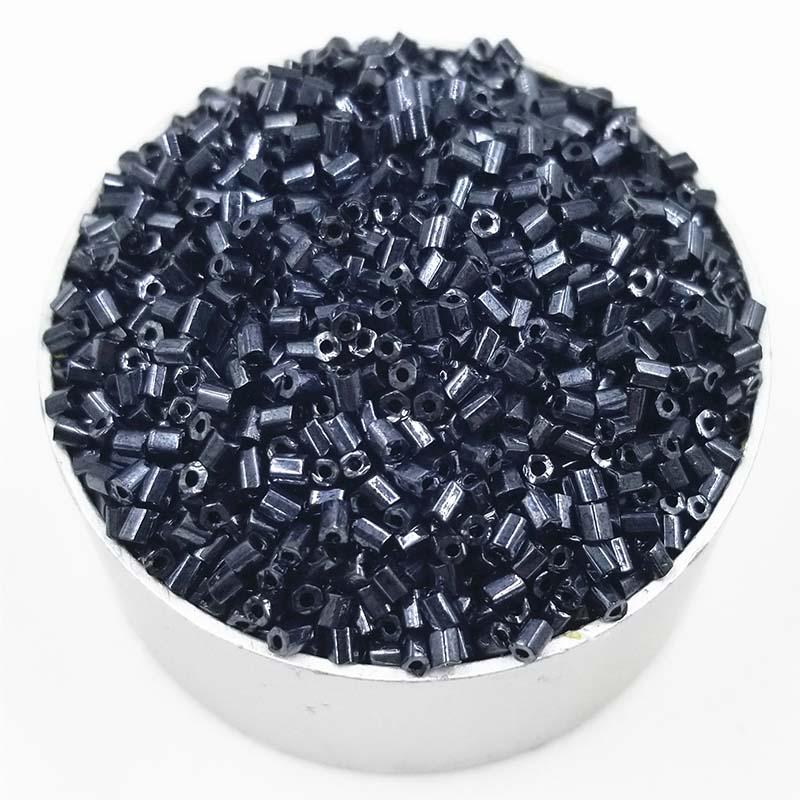 цилиндрические стеклянные бусы для рукоделия диаметр 2мм,1000шт,15цветов.