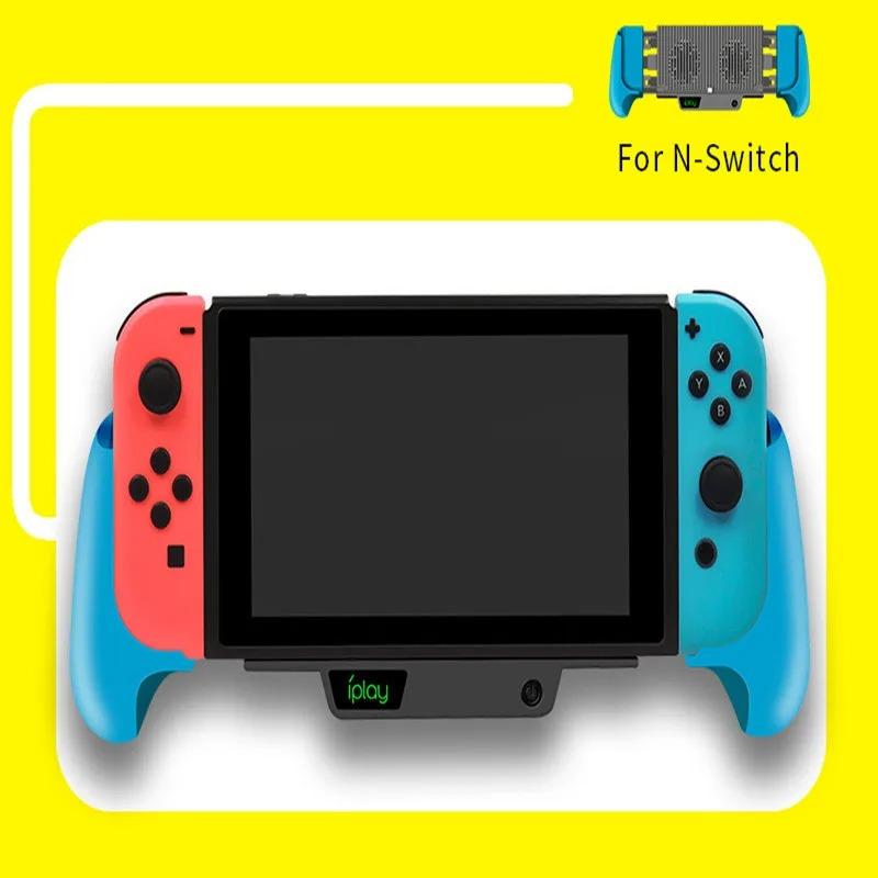 Cooling Charging Grip for Nintendo Switch & Switch Lite, 6000mAh Fan, Charger, Grip and Foldable Stand for Nintendo Switch NS Lite