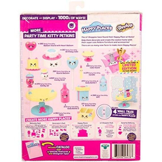 Happy Places Shopkins 3 сезон Декораторский набор - Котёнок 'Время вечеринки'