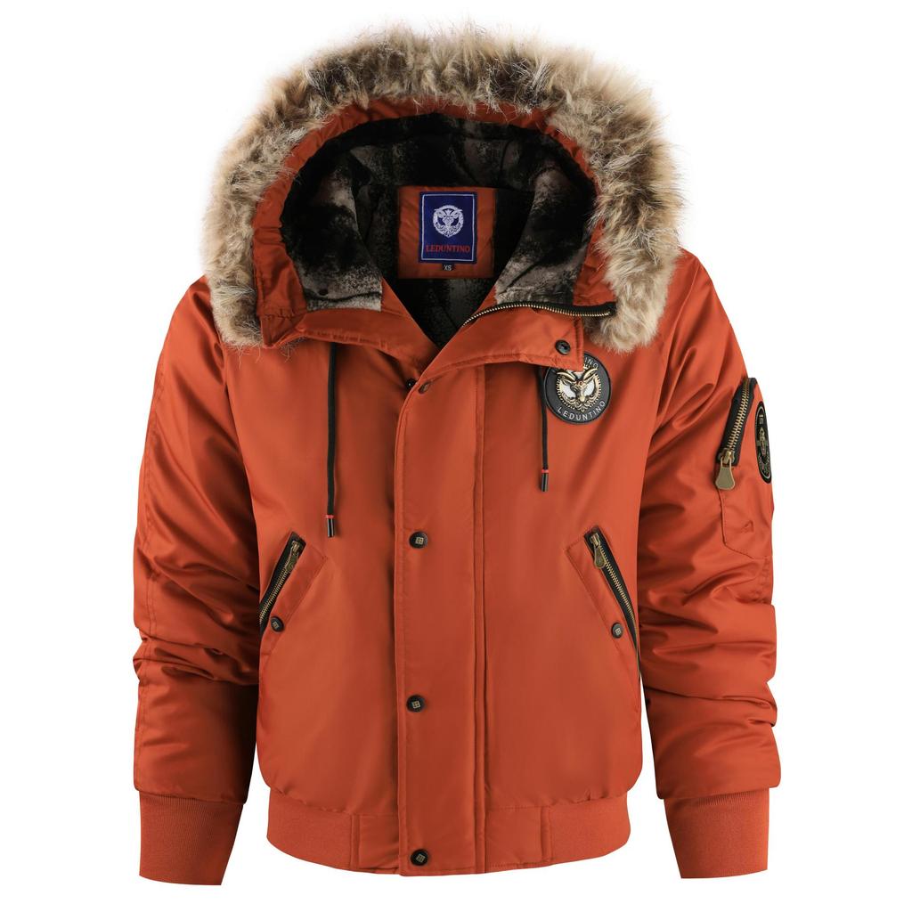 Зимняя куртка для мужчин Ветрозащитная Толстая Парка Пальто Теплая Карго Военные Куртки с подкладкой из искусственного меха Мужская Многокарманная Рабочая с капюшоном Термо Верхняя одежда