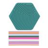 Hexagon Sensory Activity Board Calming Stress Relief Silicone Strip Fidget Toy Fine Motor Skill Development Kids Teens Adults Educational Busy Board