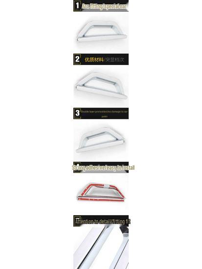 Luxgen U6/Yu6 Brake Light Ring & Electroplated Taillight Frame Decorative Sticker for Cars