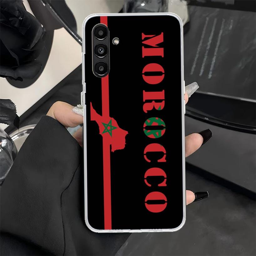 Чехол для телефона с флагом Марокко для Samsung Galaxy A17 A16 A26 A36 A56 A15 A14 A13 A12 A55 A54 A53 A25 A24 A23 A35 A34 A33 A05S A04S Gal