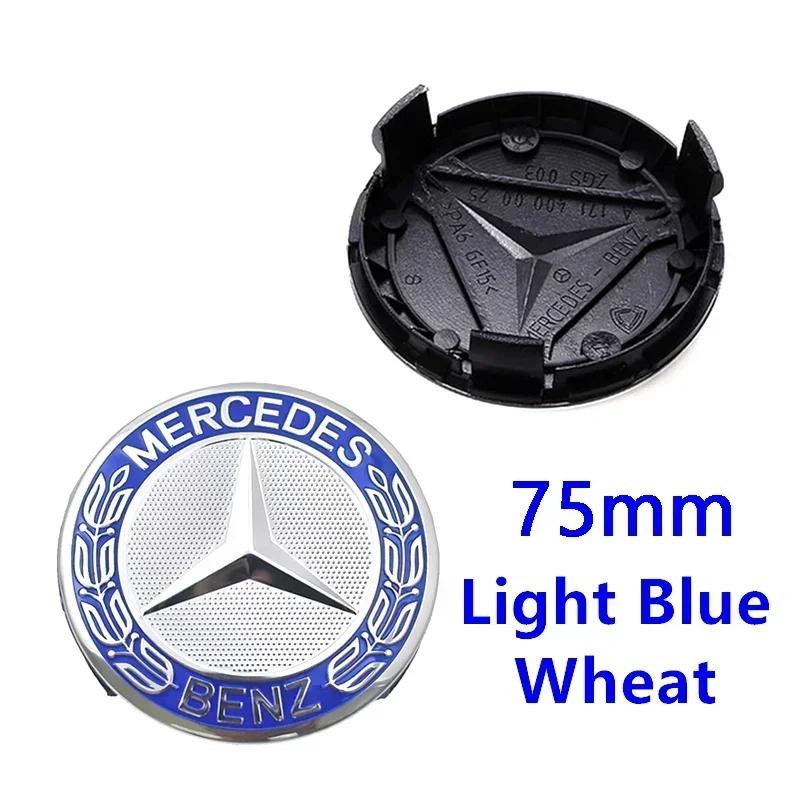 4pcs 56mm 60mm 68mm 75mm For Mercedes Benz 3Pin Car Wheel Center Cap Rim Hub Caps Emblem W202 W220 W213 W210 W164 E200 E260 E300 za2