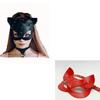 Leather Mask Cat Face Mask Halloween Princess Party Prom Mask Half Face Catwoman Mask